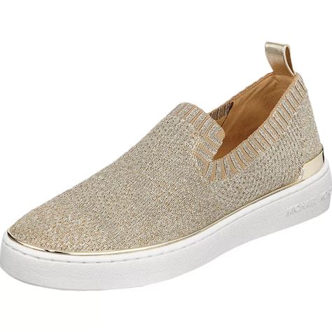 michael michael kors michael michael kors skyler slip on sneakers|Michael Kors rhinestone sneakers.